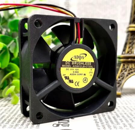 Original ADDA AD0612LB-C72GL Cooling Fan 12V 0.08A 0.96W 3wires AD0612LB-C72GL Fans